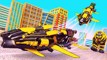 Flying Motor Bike Transform Panther Robot Vice City Rescue Mission Android Gameplay By Games Zone
