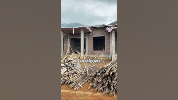 Dỡ cốt pha #tienthoxay #construction #home #xaydung
