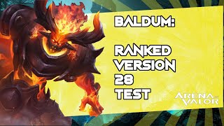 *BALDUM: Ranked Version 28 Test ** - Arena of Valor / AoV / RoV / Liên Quân Mobile / 傳說對決