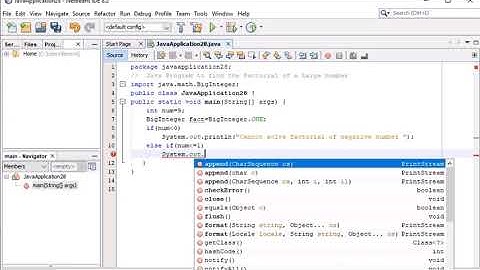 Java Program to find the Factorial of a Large number