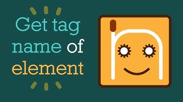 Get tag name | #nRoBo #testautomationframework
