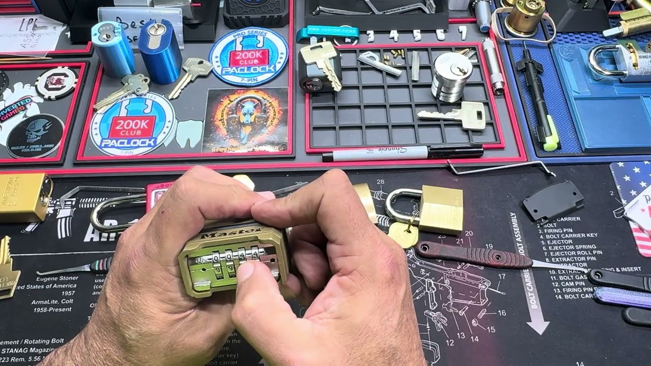 “HOW” to decode the Master Lock 175 HDLF+ some other wheeled combo locks