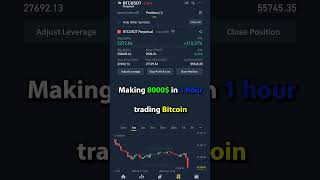 Making 8000$ in 1 hour trading Bitcoin #trading #crypto #binance #shorts #futures #livetrading screenshot 1