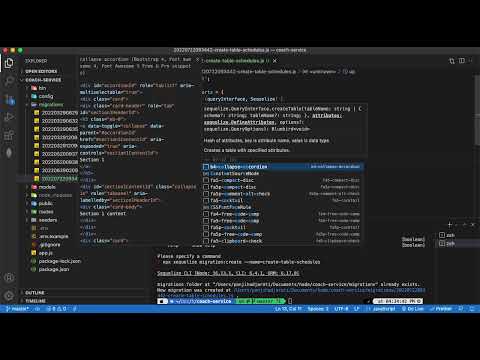 How to Create Table in Databases (make migration) on terminal with Sequelize in Express JS