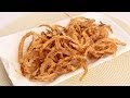 French Fried String Onions Recipe - Laura Vitale - Laura in the Kitchen Episode 665