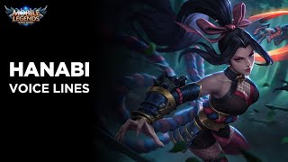 Hanabi (Old) - Voice Lines | Mobile Legends Bang Bang