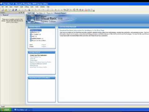 How to make a Notepad in Visual Basic 2008