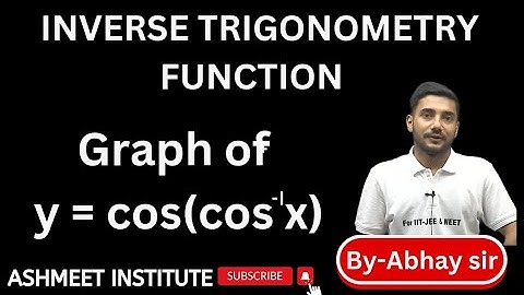 Graph of cos(cos inverse x),Graph of Inverse Trigonometric Function