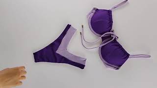 Top Sayuri Calcinha Sayuri Semi Fio Berinjela Lilás