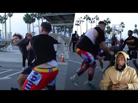 HE NAILED HIM! HOOLIGANS vs Hoopers Who Try To Steal Content ft. Hezi God