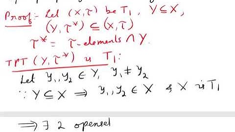 Topology II: Separation Axioms T1 Space