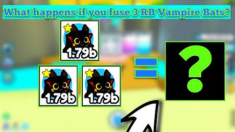 What happens if you fuse 3 RB Vampire Bats? Pet simulator x | Roblox