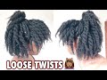 How To: LOOSE TWISTS on Type 4 Natural Hair | Try This Method For Volume!