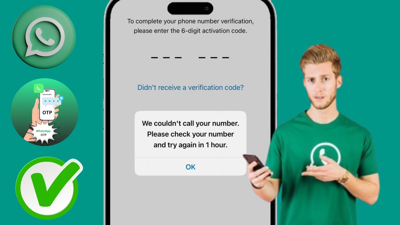 Android または iPhone で WhatsApp 認証コードが届かない問題を解決する方法 | WhatsApp 認証コードが届かない -  YouTube