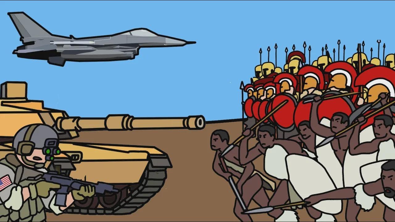 Qué pasaría si los ejércitos más temibles de la historia pelearan contra uno moderno