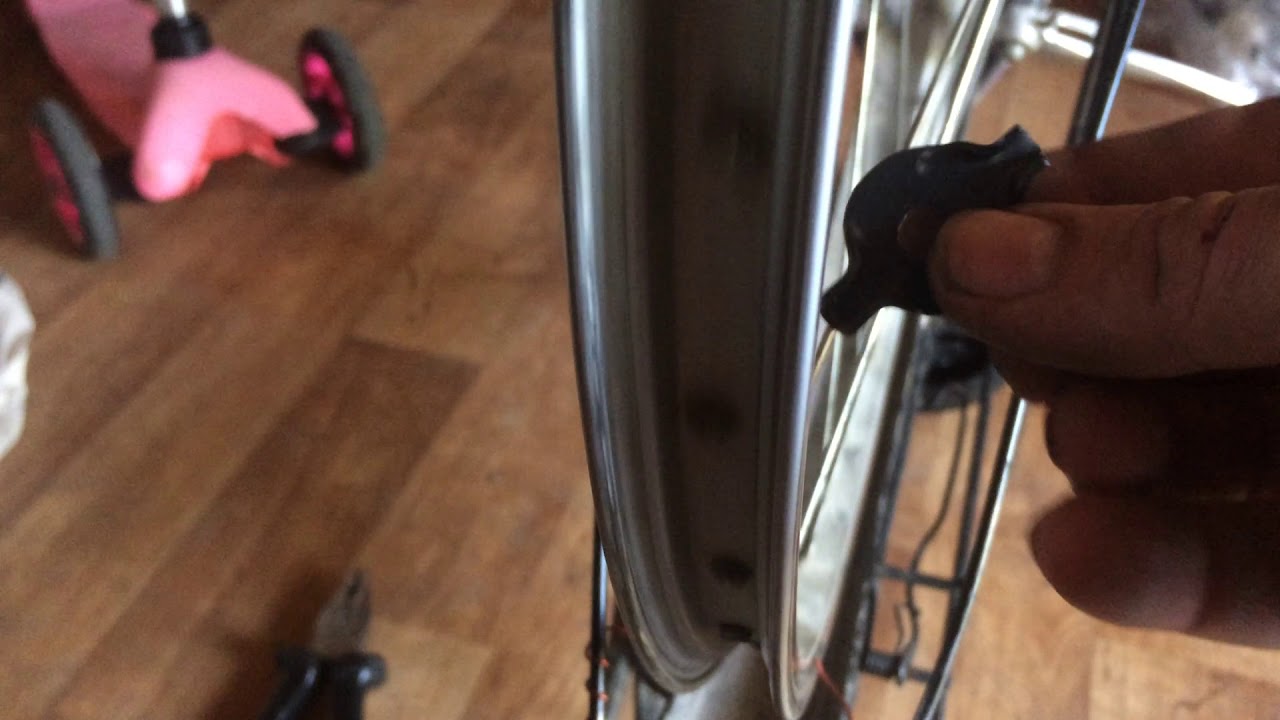 Как выправить вмятину на ободе велосипеда - фото