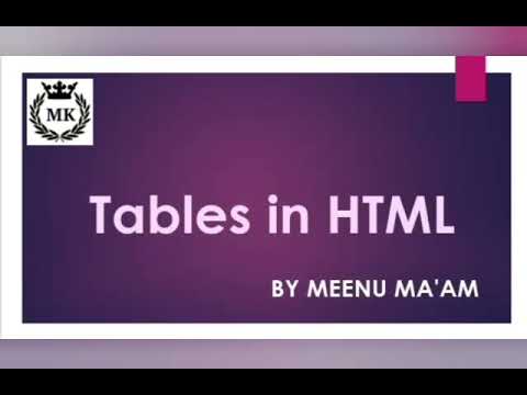 Table in HTML (Practical) #tableinhtml  #tableattributes #cbse #computer