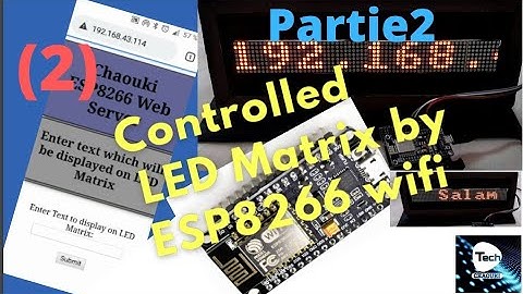 Wifi controlled LED Matrix dispaly by ESP8266(2)