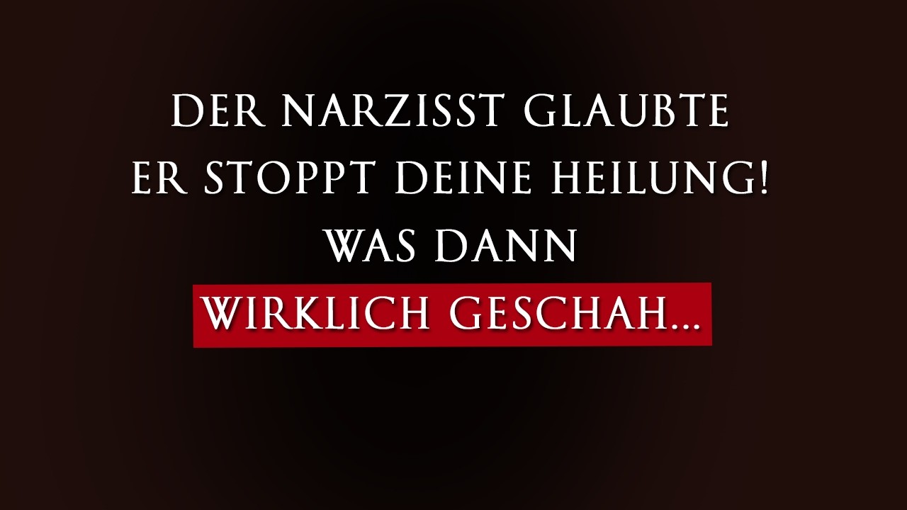 Narzissts fataler Fehler: Er glaubte, seine neue Beziehung würde dich zerbrechen | Narzissmus