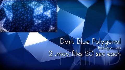 Dark Blue Polygonal Background