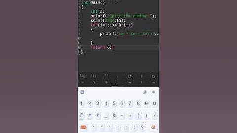 C program to input a number and print it