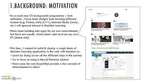 Building A ML Web App - Part 1 - Background