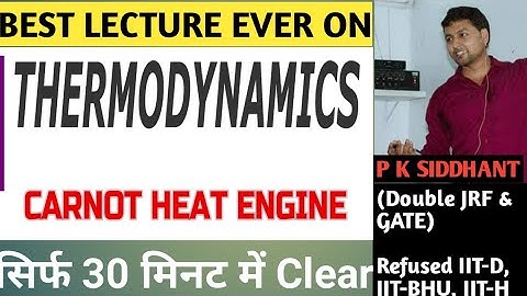 Carnot Heat Engine.#CSIR-JRF-NET & IIT-JAM
