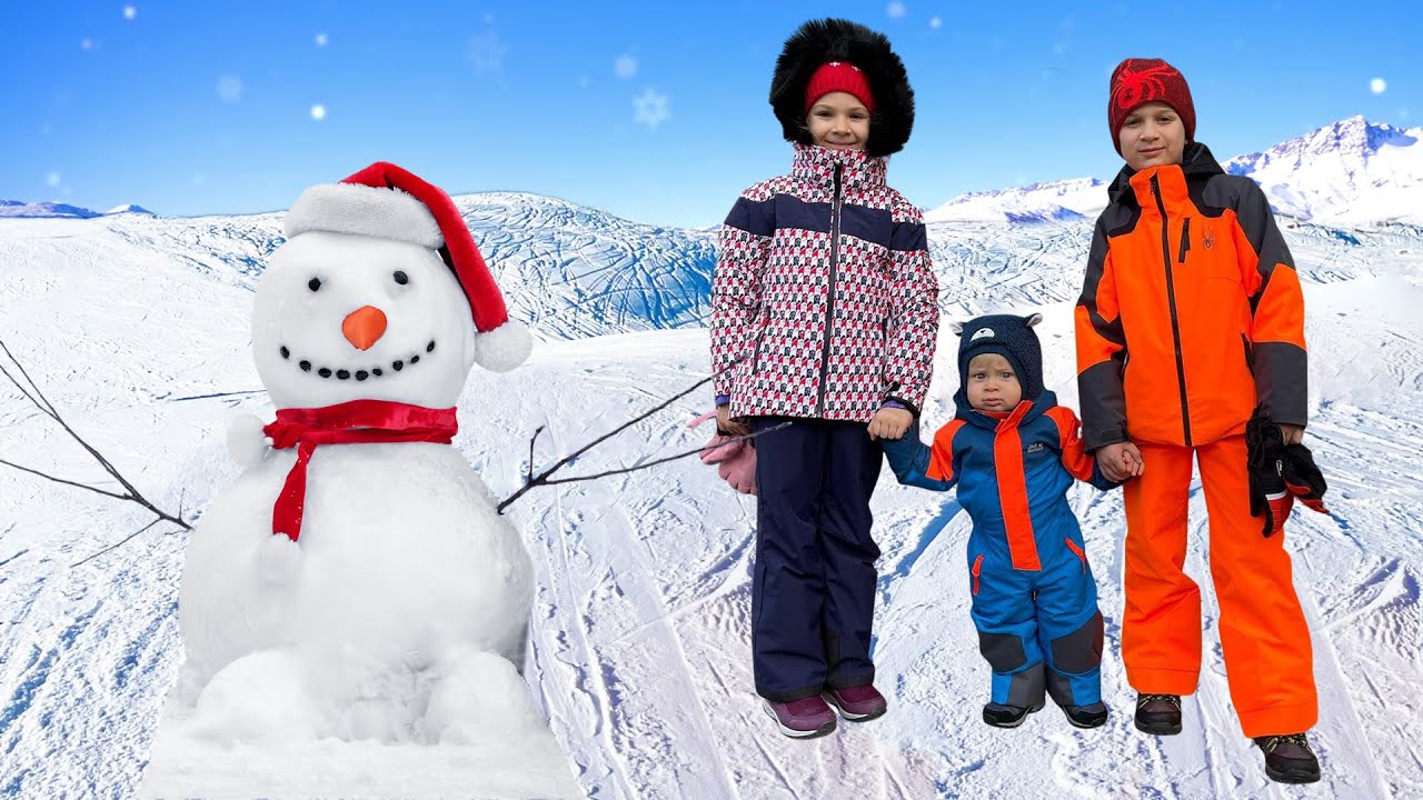 ⁣ديانا وروما يذهبان في إجازة تزلج في جبال الألب الفرنسية - رحلة ترفيهية عائلية