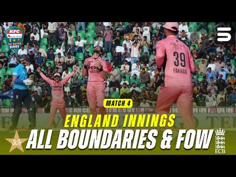 England All Boundaries & FOW | Pakistan vs England | Match 4 | Pakistan ODI Tri-Series | PCB | M9S1T
