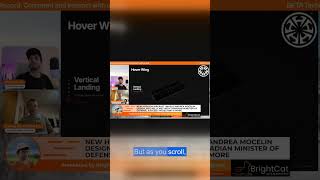 Interactive HOVR website: one wing, two flight modes