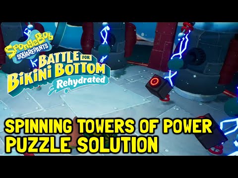 Spongebob Battle For Bikini Bottom Rehydrated Mermalair Spinning Towers Of Power Puzzle Solution