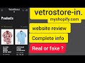 vetrostore-in.myshopify.com website review || vetrostore.in website review || vetro Store real ?
