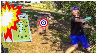 Pro Disc Golfers Accidently Smacking Tee Signs, Poles, Etc. With Their Discs (Compilation)