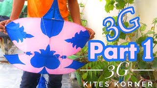 How to make a Kite - 3 Githi Patang - PART 1 - Kites Korner