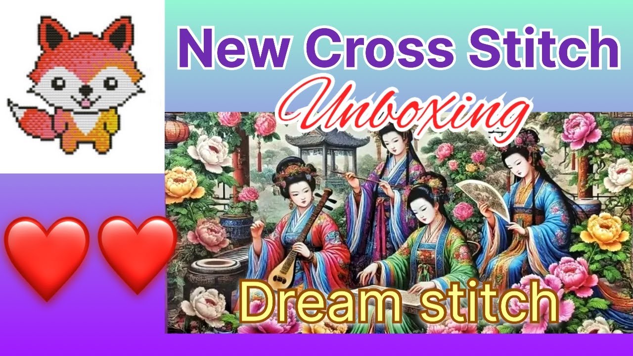 Dream Stitch Новая распаковка вышивки крестом «Четыре великолепные красавицы»
