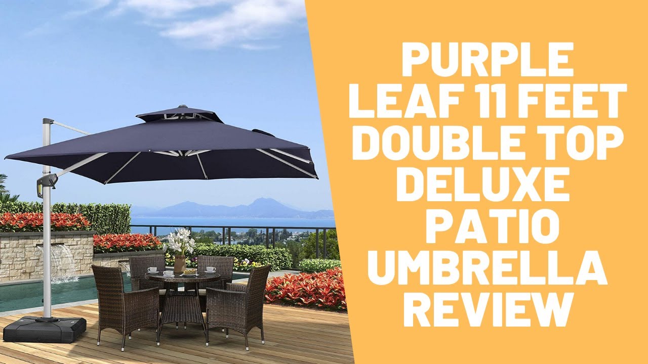 purple leaf cantilever umbrella