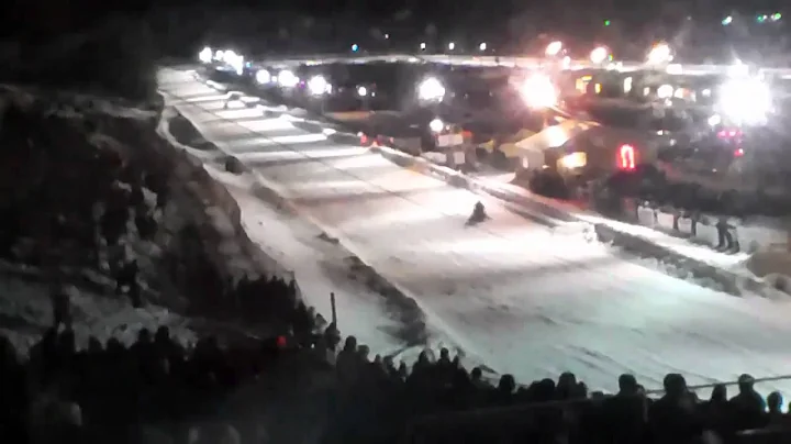 2011 SOO I-500 Announcer Chad Colby calling finish...