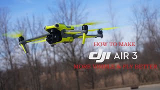 Make Your DJI Air 3 High Visible With Master Airscrew Propellers and High Vis Stickers