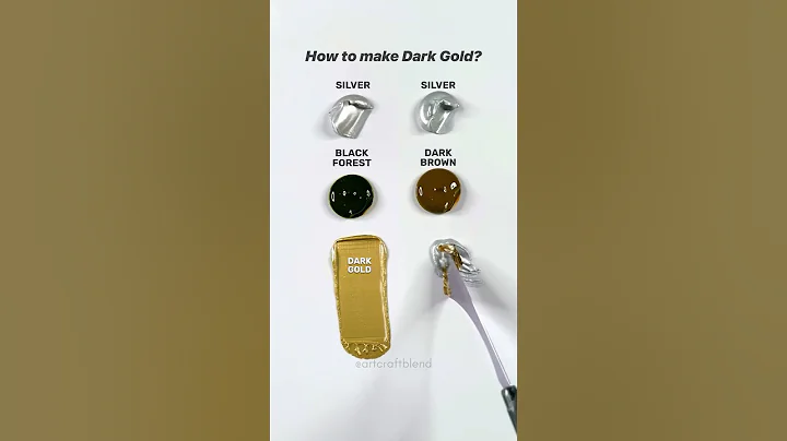 How to make Dark Gold? #colormixing #satisfying