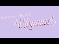 VLOGMAS DAY 10 | ☃️ ❦🎄| walmart, menchies, & christmas decorating!