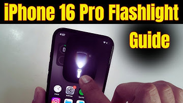 iPhone 16 Pro - How to Turn ON/Off Flashlight