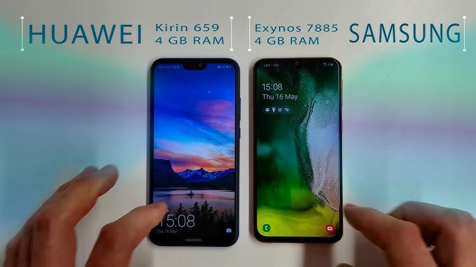 Samsung Galaxy A40 vs Huawei P20 Lite - YouTube