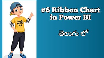 6) Ribbon Chart in Power BI explained in Telugu | Power BI Tutorials Telugu