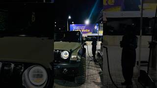 Mahindra Thar at Midnight ⛽ Petrol Pump Aesthetic | Night