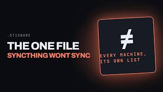 Syncthing Refuses To Sync One File: Its Own Ignore List.