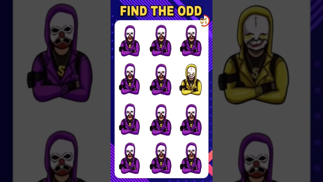 FIND THE ODD EMOJI OUT | FREE FIRE  EMOJI CHALLENGE  | Free fire emoji Puzzle 