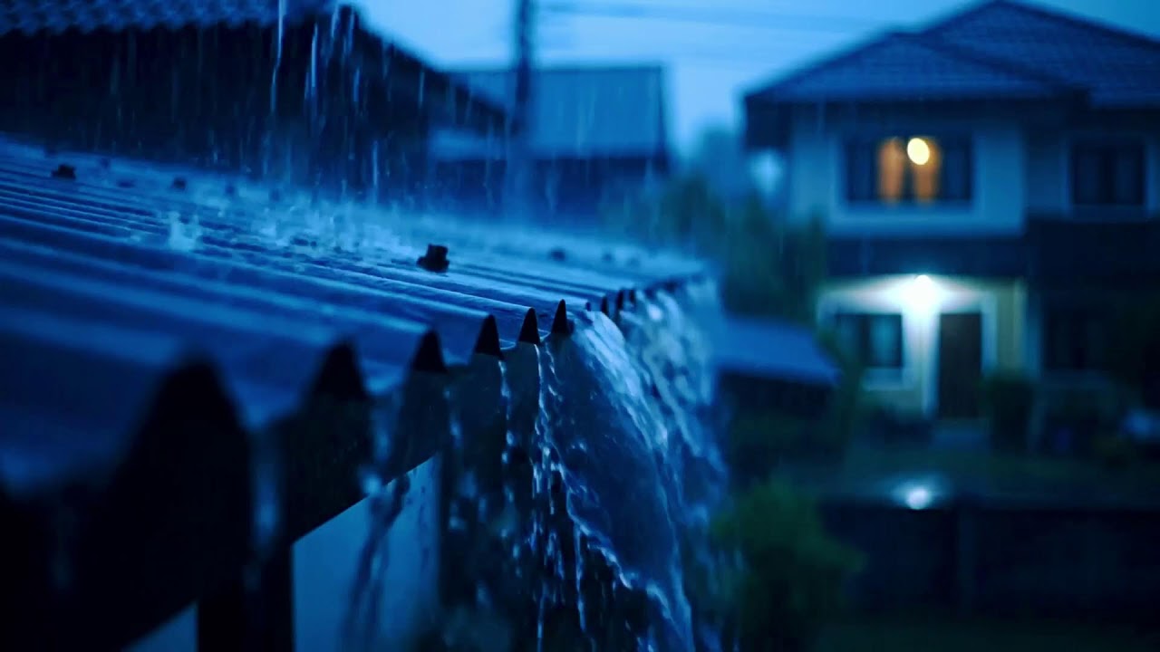 Silver Rain Sings on a Tin Roof at Midnight, Cradling Tired Hearts into Peaceful Dreams 258 HD