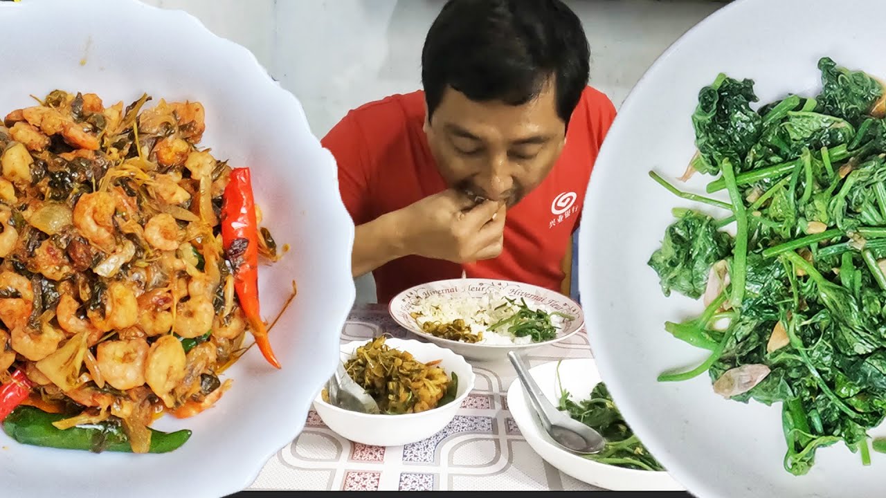 ပုဇွန်ကင်ပွန်ချဉ်ဆီပြန်နဲ့ ဂေါ်ရခါးညွှန့်ကြော်