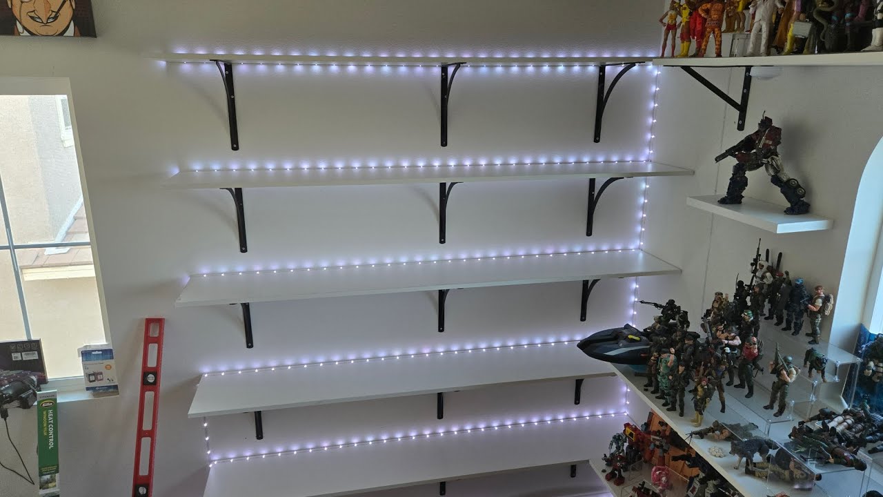 How to put shelves up for your collection room / Hunt / Haul - YouTube