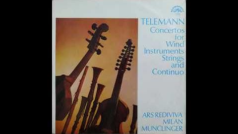 G. Ph. Telemann. Concerto in A minor for 2 Flutes and Orchestra
